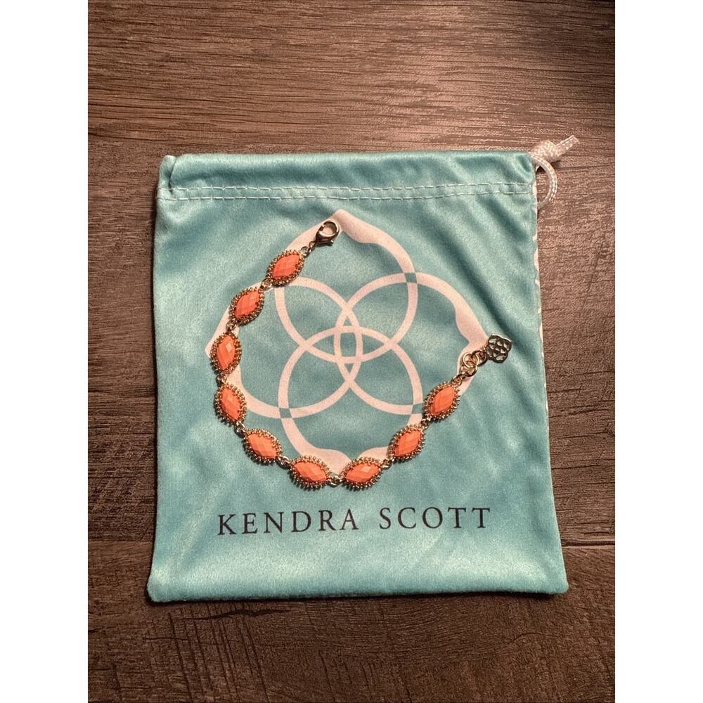 Kendra Scott Jana Coral Marquise Bracelet w/ Bag